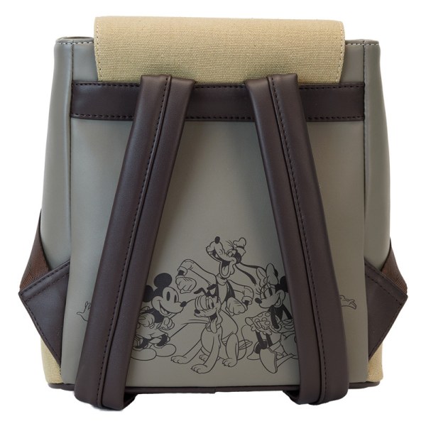 Mini sac à dos seau à cordon de serrage en toile imprimé Mickey et ses amis - DISNEY LOUNGEFLY