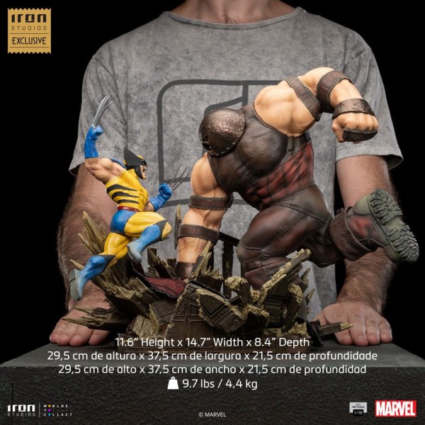 Marvel statuette 1/10 BDS Art Scale Wolverine vs Juggernaut heo EU Exclusive 30 cm