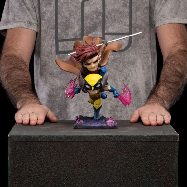 X-Men 97 figurine Mini Co. PVC Gambit and Wolverine 23 cm