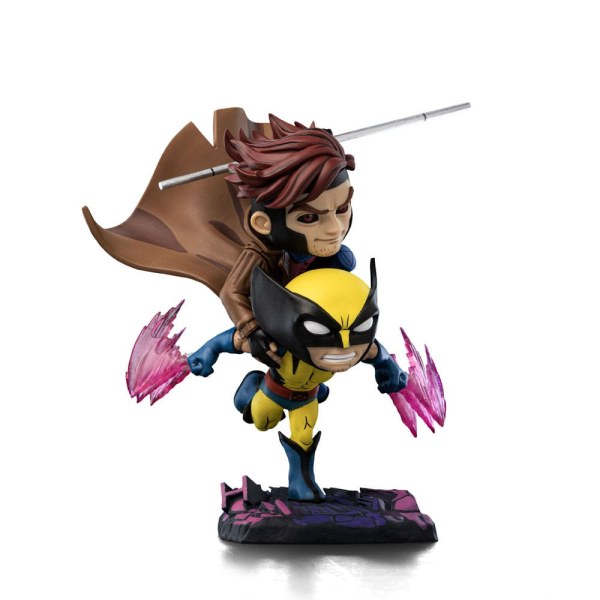 X-Men 97 figurine Mini Co. PVC Gambit and Wolverine 23 cm