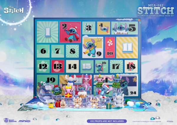 Lilo & Stitch calendrier de l'avent Mini Egg Attack Stitch celebration Figure Set (Cookie) 10 cm