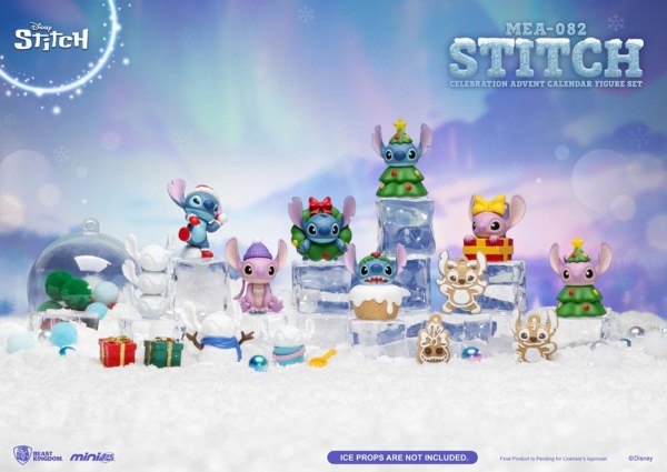 Lilo & Stitch calendrier de l'avent Mini Egg Attack Stitch celebration Figure Set (Cookie) 10 cm