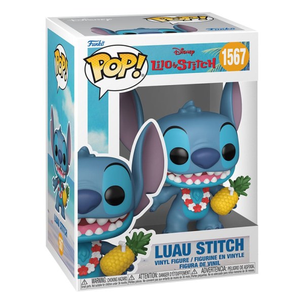 Figurine en vinyle POP! 1567 Lilo et Stitch Luau Stitch 9 cm