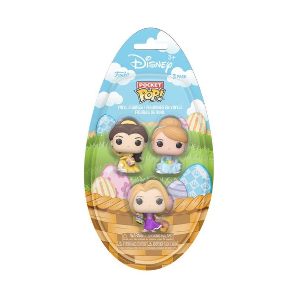 Disney pack 3 figurines Pocket POP! Vinyl Egg Princess 4 cm