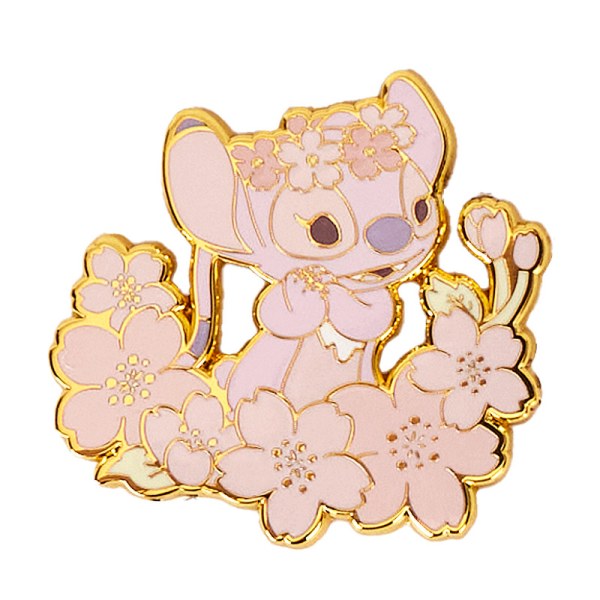 Pin's Boîte Mystère Stitch & Angel Fleurs de Cerisier - DISNEY LOUNGEFLY