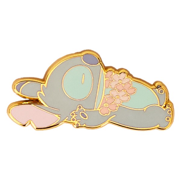 Pin's Boîte Mystère Stitch & Angel Fleurs de Cerisier - DISNEY LOUNGEFLY