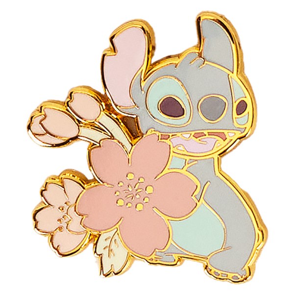 Pin's Boîte Mystère Stitch & Angel Fleurs de Cerisier - DISNEY LOUNGEFLY