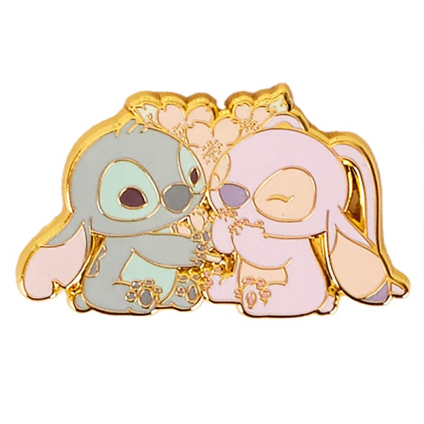 Pin's Boîte Mystère Stitch & Angel Fleurs de Cerisier - DISNEY LOUNGEFLY
