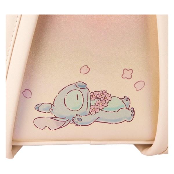 Mini sac à dos Stitch & Angel cœurs et fleurs de cerisiers - DISNEY LOUNGEFLY