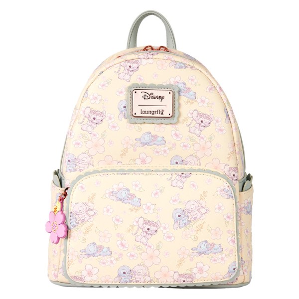 Mini sac à dos Stitch & Angel fleurs de cerisiers - DISNEY LOUNGEFLY