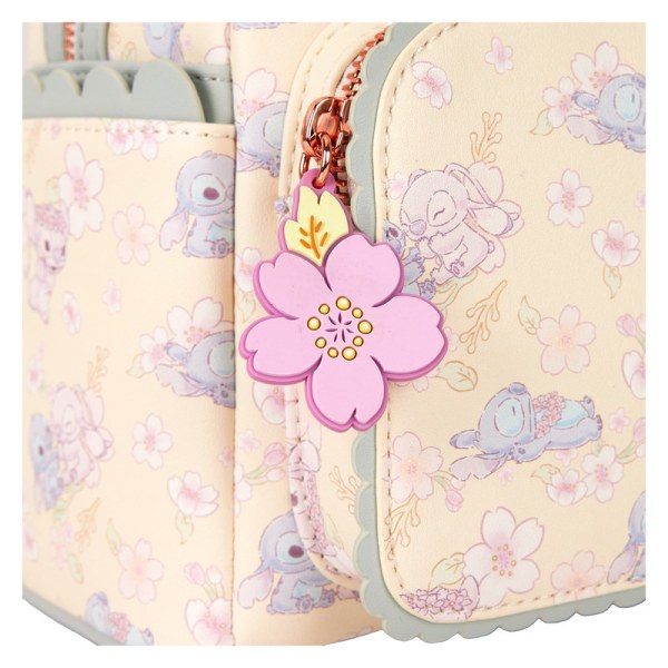 Mini sac à dos Stitch & Angel fleurs de cerisiers - DISNEY LOUNGEFLY