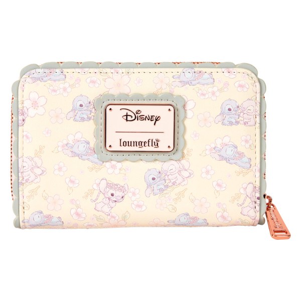 Portefeuille Stitch & Angel fleurs de cerisiers - DISNEY LOUNGEFLY