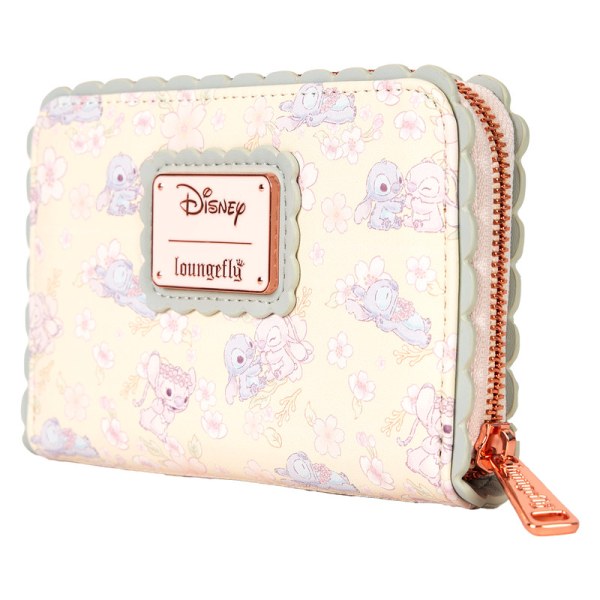 Portefeuille Stitch & Angel fleurs de cerisiers - DISNEY LOUNGEFLY