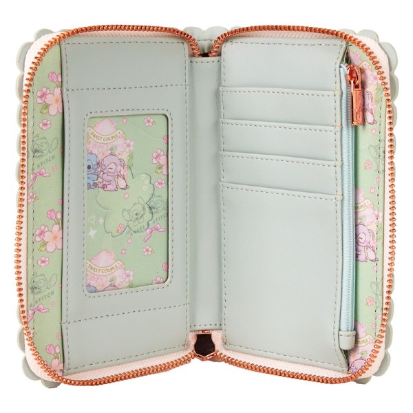 Portefeuille Stitch & Angel fleurs de cerisiers - DISNEY LOUNGEFLY