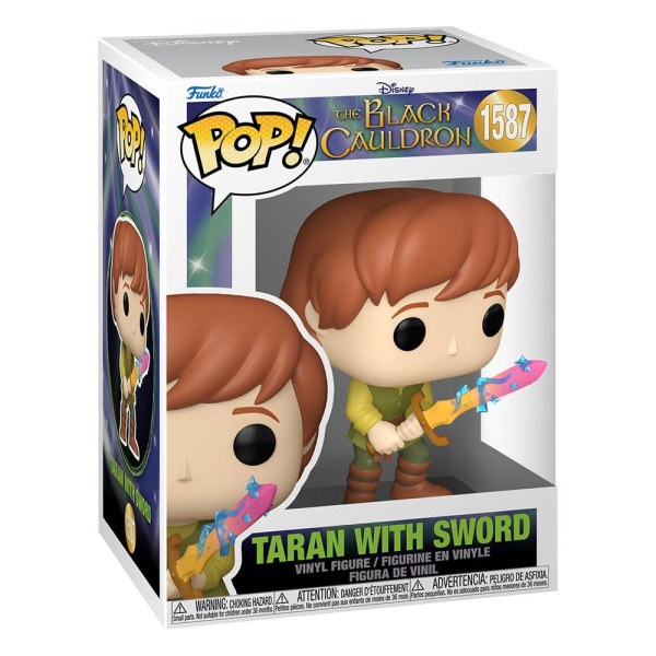 Taran et le chaudron magique POP! 1587 Figurine en vinyle Disney Taran avec épée 9 cm