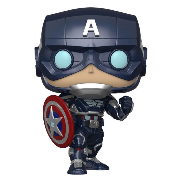 Figurine en vinyle Marvel Avengers (jeu vidéo 2020) POP! 627 Marvel Captain America 9 cm