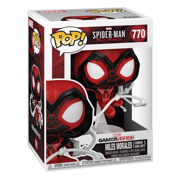 Figurine en vinyle Marvel's Spider-Man POP! 770 Games Miles Morales Red Suit 9 cm