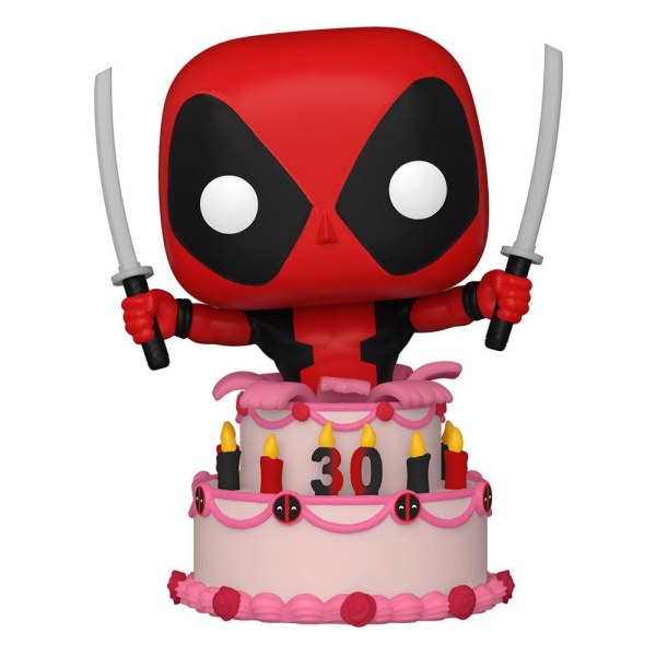 Figurine Marvel Deadpool 30e anniversaire POP! 776 Vinyle Deadpool dans un gâteau 9 cm