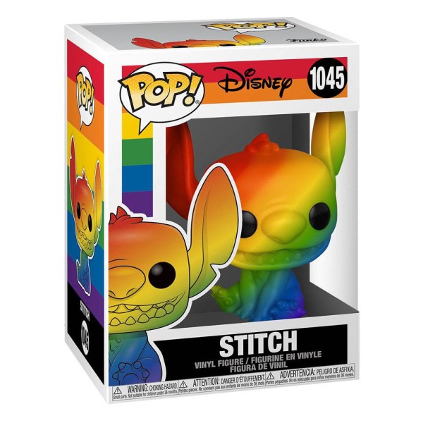 Lilo & Stitch POP! 1045 Pride Figurine en vinyle Stitch (RNBW) 9 cm