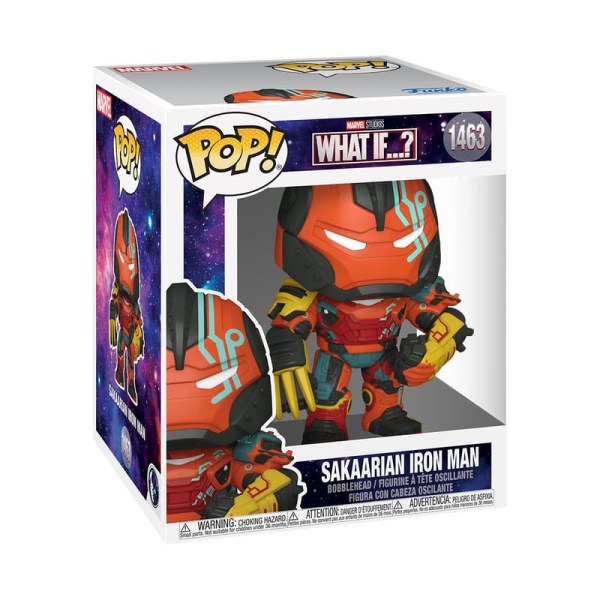 Et si...? Figurine POP! 1463 Animation Vinyle Sakaarian Iron Man surdimensionnée 15 cm