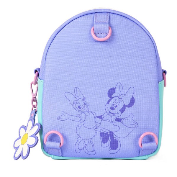 Mini sac à dos convertible sac bandoulière Daisy & Minnie - DISNEY LOUNGEFLY Daisy 85e anniversaire