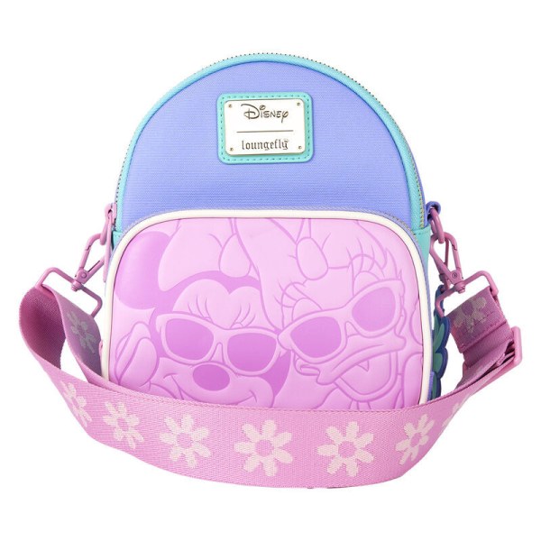 Mini sac à dos convertible sac bandoulière Daisy & Minnie - DISNEY LOUNGEFLY Daisy 85e anniversaire