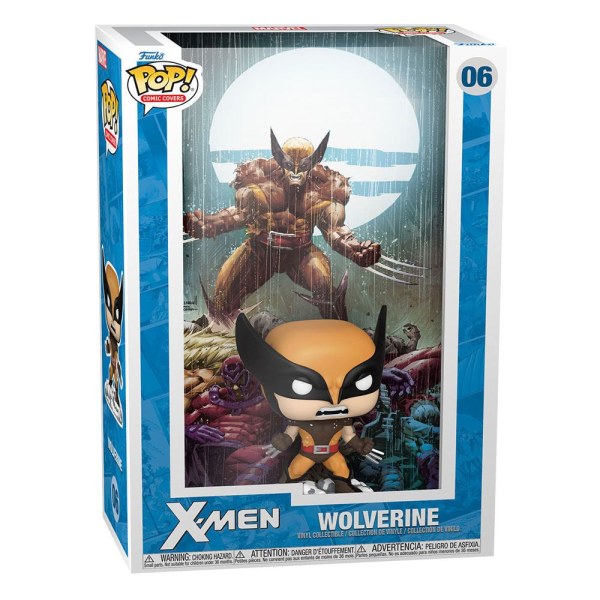 Figurine Wolverine en vinyle Marvel Comics POP! 06, couverture de bande dessinée, 9 cm