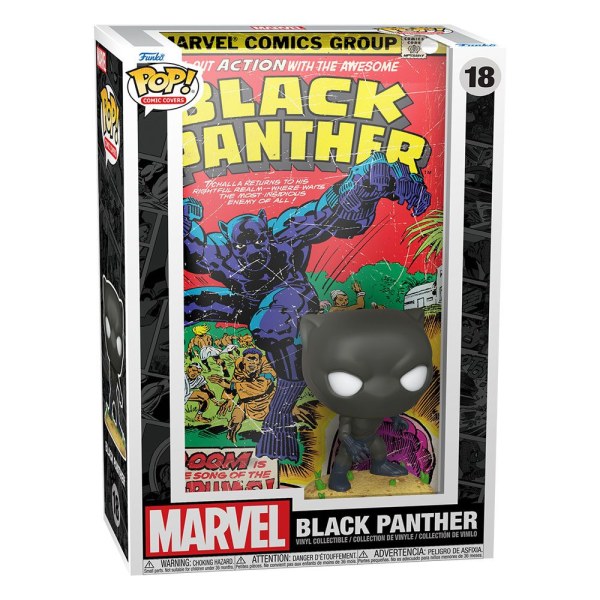 Figurine en vinyle Marvel POP! 18 Comic Cover Black Panther 9 cm