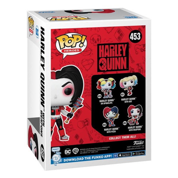 DC Comics: Harley Quinn Takeover POP! 453 Heroes Figurine en vinyle Harley avec armes 9 cm