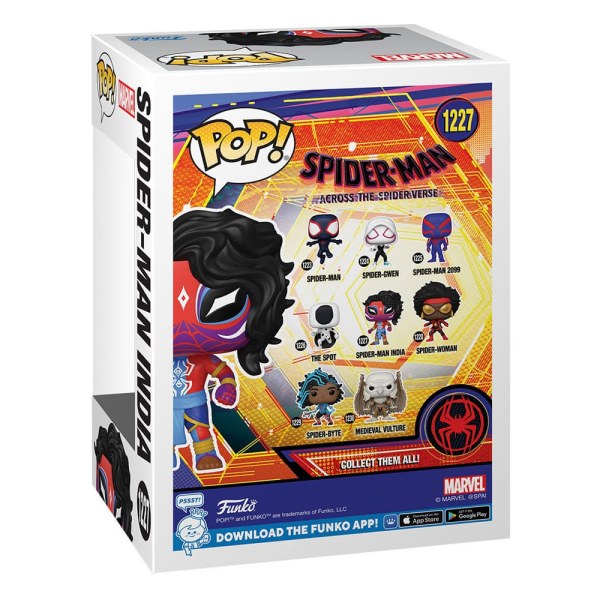 Spider-Man : Across the Spider-Verse POP! 1227 Films Figurine en vinyle Spider-Man Inde 9 cm