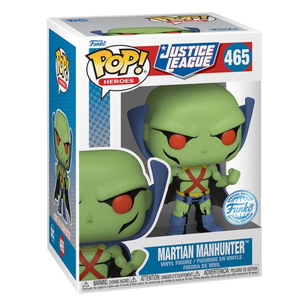 Figurine en vinyle DC Comics POP! 465 Heroes JL Comic - Martian Manhunter 9 cm
