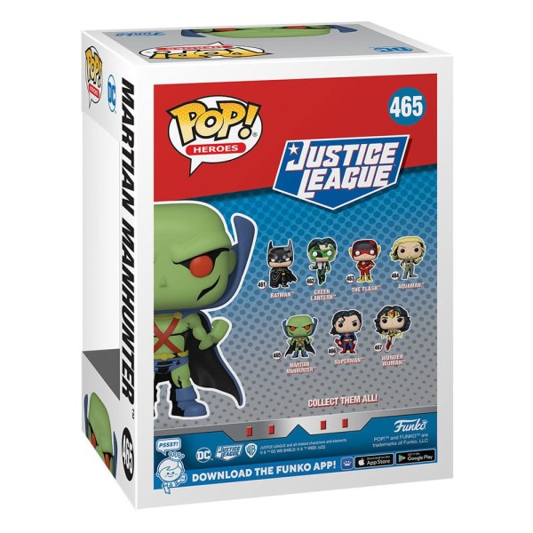 Figurine en vinyle DC Comics POP! 465 Heroes JL Comic - Martian Manhunter 9 cm