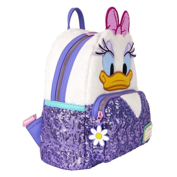 Mini sac à dos en peluche Daisy - DISNEY LOUNGEFLY Daisy 85e anniversaire