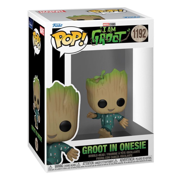 Je m'appelle Groot POP ! 1192 Figurine en vinyle Groot PJs (dansant) 9 cm