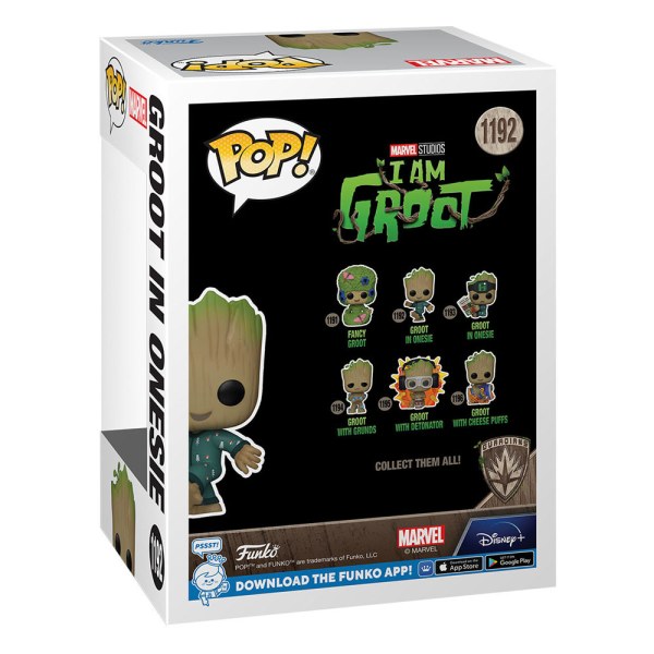 Je m'appelle Groot POP ! 1192 Figurine en vinyle Groot PJs (dansant) 9 cm