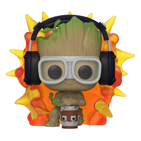 Mon nom est Groot POP! 1195 Figurine en vinyle Groot avec détonateur 9 cm