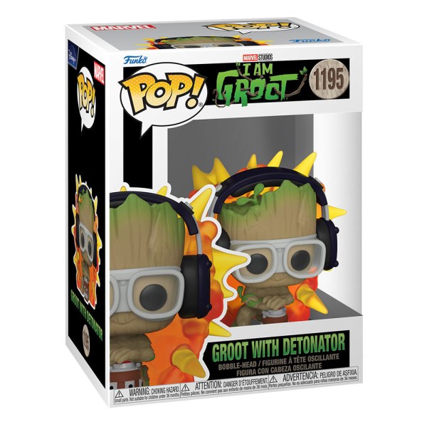 Mon nom est Groot POP! 1195 Figurine en vinyle Groot avec détonateur 9 cm