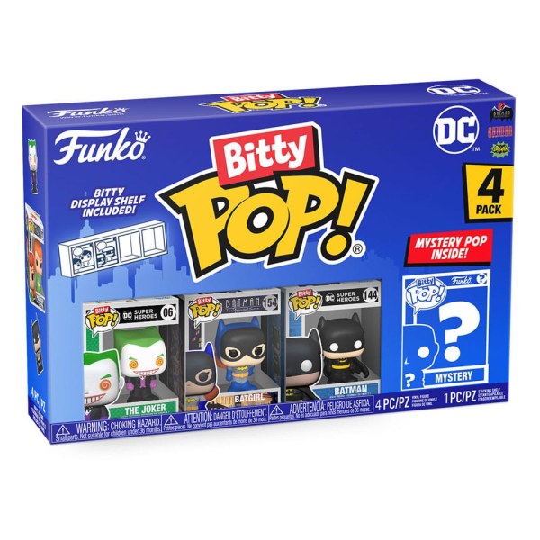 DC pack 4 figurines Bitty POP! Vinyl The Joker 2,5 cm