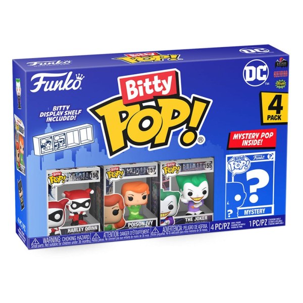 DC pack 4 figurines Bitty POP! Vinyl Harley Quinn 2,5 cm