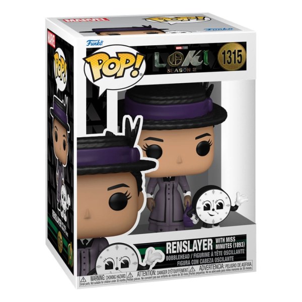 Figurine en vinyle Loki POP! 1315 Renslayer avec Miss Minutes 9 cm