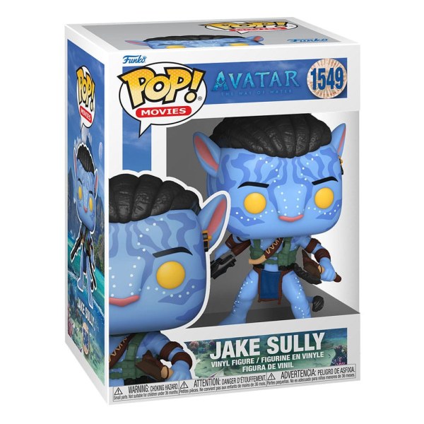 Avatar : La Voie de l'Eau POP! 1549 Movies Figurine en vinyle Jake Sully (Bataille) 9 cm