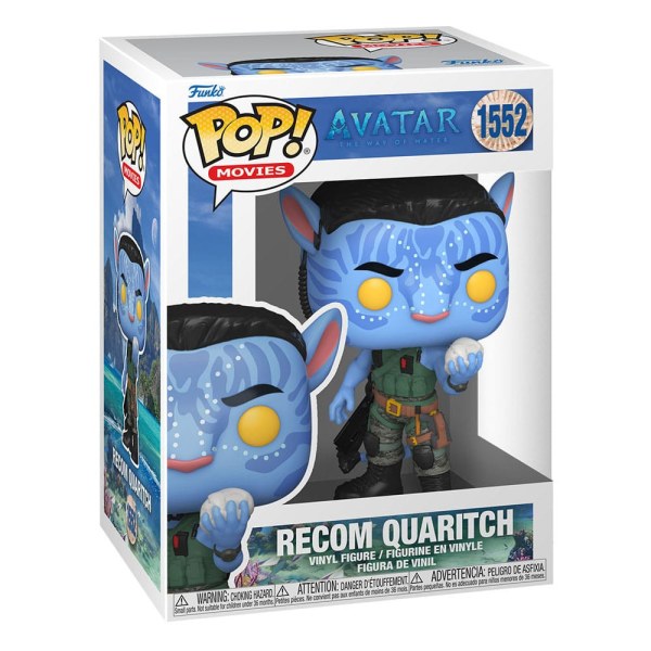 Avatar : La Voie de l'Eau POP! 1552 Movies Figurine en vinyle Recom Quaritch 9 cm