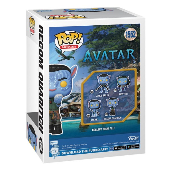 Avatar : La Voie de l'Eau POP! 1552 Movies Figurine en vinyle Recom Quaritch 9 cm