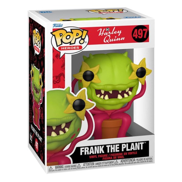 Figurine en vinyle Harley Quinn série animée POP! 497 Heroes Frank the Plant 9 cm
