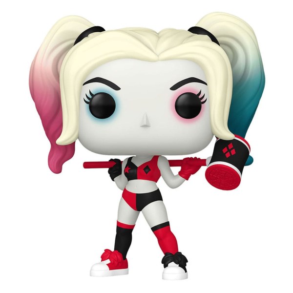 Figurine en vinyle Harley Quinn de la série animée POP! 494 Heroes, 9 cm