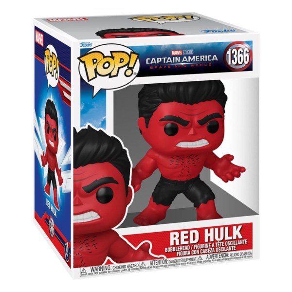 Figurine Captain America Merida New World surdimensionnée POP! 1368 Vinyle Hulk rouge 15 cm