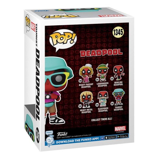 Figurine en vinyle POP! 1345 Parodie Deadpool Touriste 9 cm