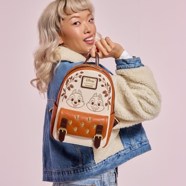 Mini sac à dos matelassé Tic et Tac - DISNEY LOUNGEFLY