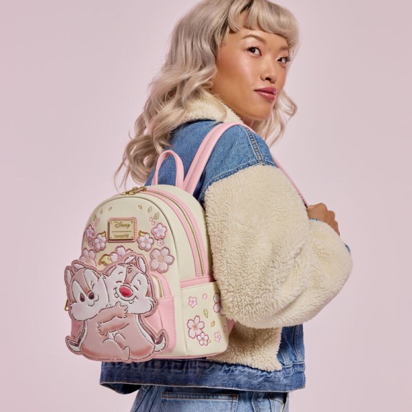 Mini sac à dos Tic et Tac fleurs de cerisier - DISNEY LOUNGEFLY