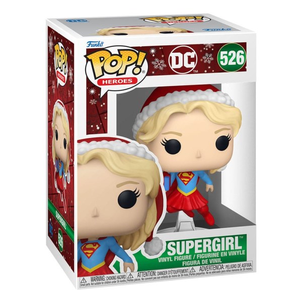 Figurine en vinyle DC Comics POP! 526 Heroes Holiday '24 - Supergirl 9 cm